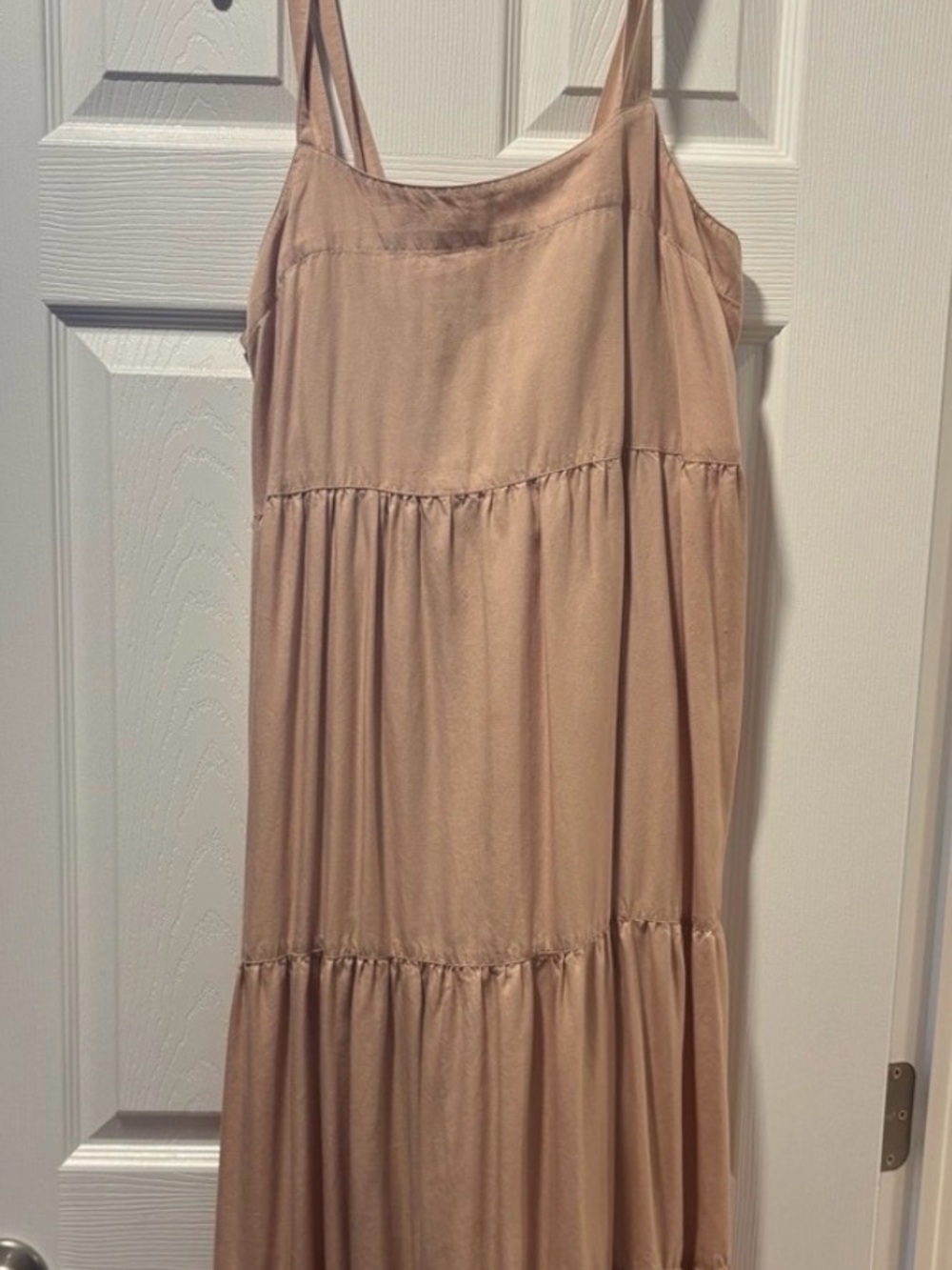 Tan Tiered Summer Dress